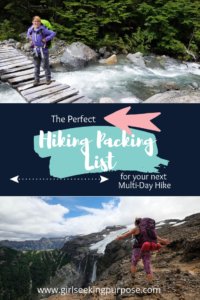 The Perfect Hiking Packing List for you Next Multi-Day Hike. #hiking #packinglist
