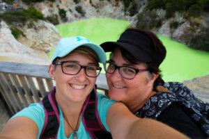 A selfie with mum during our road trip in New Zealand.