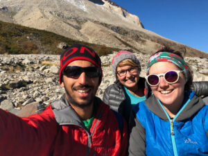 Selfies with two of the friends I made on the W Trek.