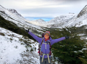 One of the many snow covered valleys on the O Circuit.