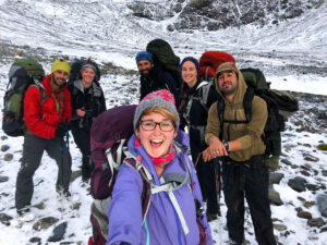 Meeting friends on the trail is bound to happen on the O Circuit