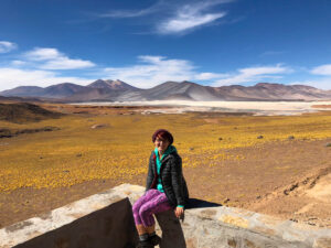 Exploring the Atacama Desert in Chile during my first travel year.