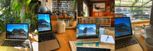 Various cafes for digital nomads