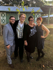 My first photo with the family after I arrived home.