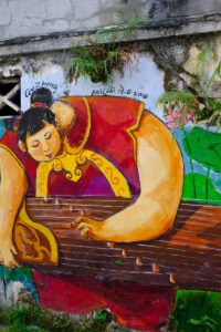 A shot of some of the more colourful street art in Ipoh, Malaysia. #ipohstreetart #malaysia